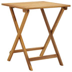 vidaXL 3-tlg. Bistro-Set Klappbar mit Auflagen Massivholz Akazie