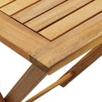 vidaXL 3-tlg. Bistro-Set Klappbar mit Auflagen Massivholz Akazie
