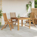vidaXL Klappbare Gartenstühle 3 Stk. Massivholz Akazie