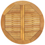 vidaXL Gartentisch Ø85x75 cm Massivholz Akazie