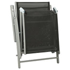 vidaXL 3-tlg. Garten-Lounge-Set Textilene und Aluminium Silbern