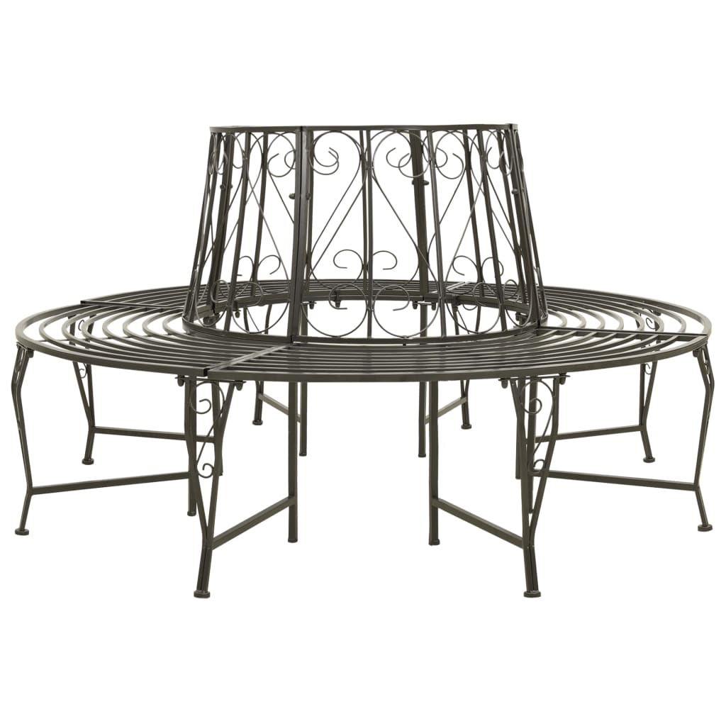 vidaXL Baumbank 160 cm Stahl
