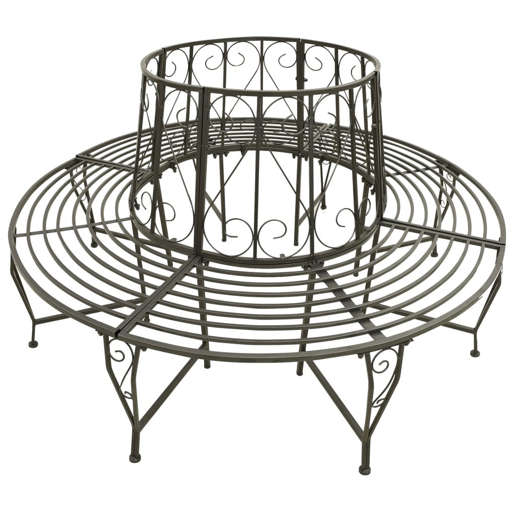 vidaXL Baumbank 160 cm Stahl