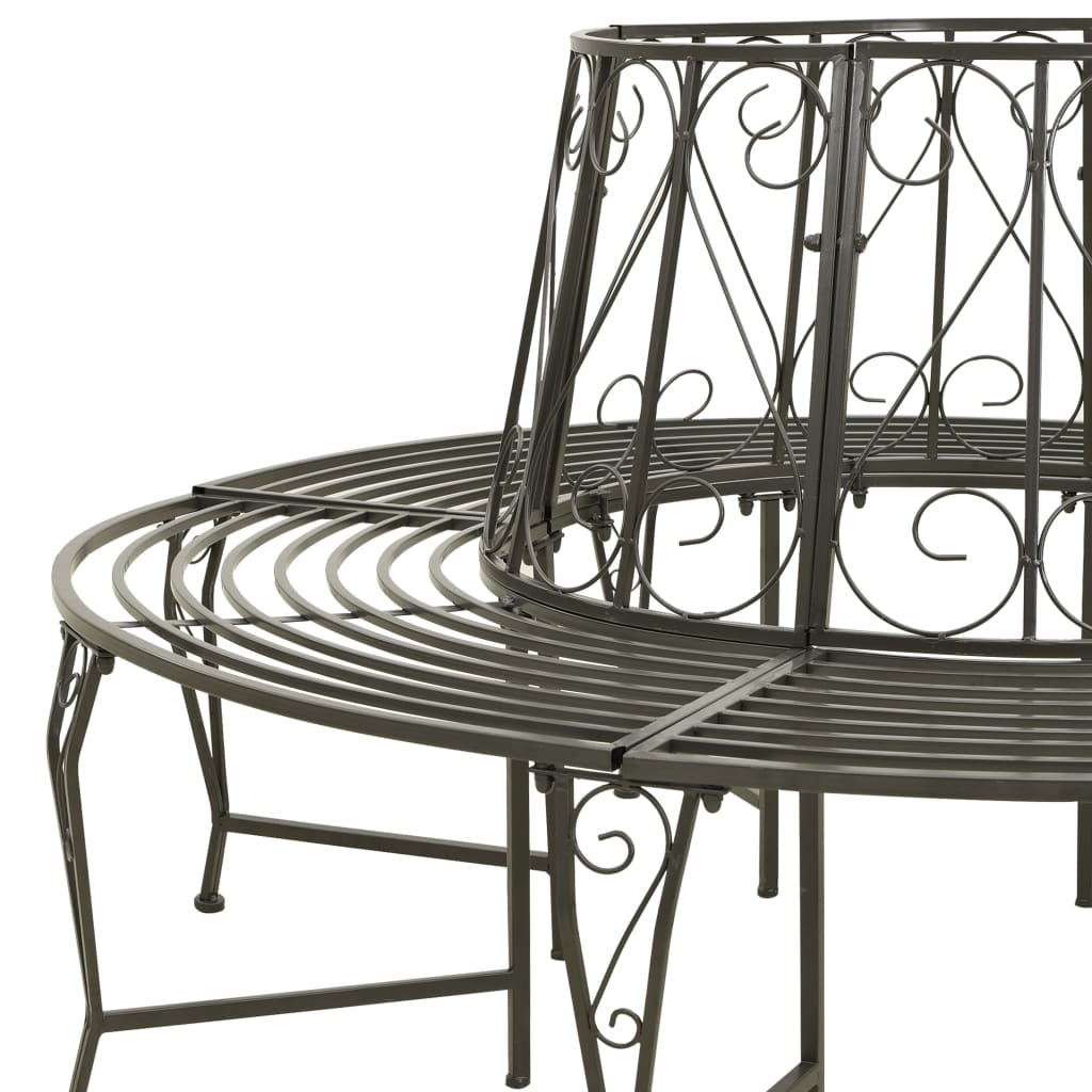 vidaXL Baumbank 160 cm Stahl