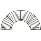 vidaXL Baumbank Halbrund 160 cm Stahl