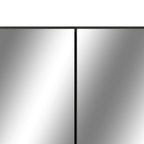 vidaXL LED-Spiegelschrank fürs Bad Schwarz 80x15x60 cm MDF