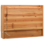 vidaXL LED-Spiegelschrank fürs Bad Eiche 80x15x60 cm MDF