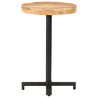 vidaXL Bistrotisch Rund Ø50x75 cm Raues Mangoholz