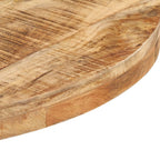 vidaXL Bistrotisch Rund Ø50x75 cm Raues Mangoholz