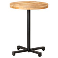 vidaXL Bistrotisch Rund Ø50x75 cm Raues Mangoholz