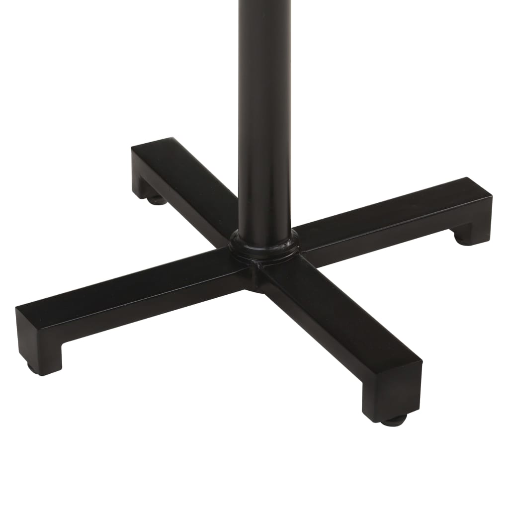 vidaXL Bistrotisch Quadratisch 50x50x75 cm Altholz Massiv