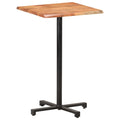 vidaXL Bartisch mit Baumkanten 60x60x110 cm Akazie Massivholz