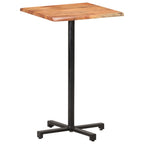 vidaXL Bartisch mit Baumkanten 60x60x110 cm Akazie Massivholz