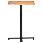 vidaXL Bartisch mit Baumkanten 60x60x110 cm Akazie Massivholz
