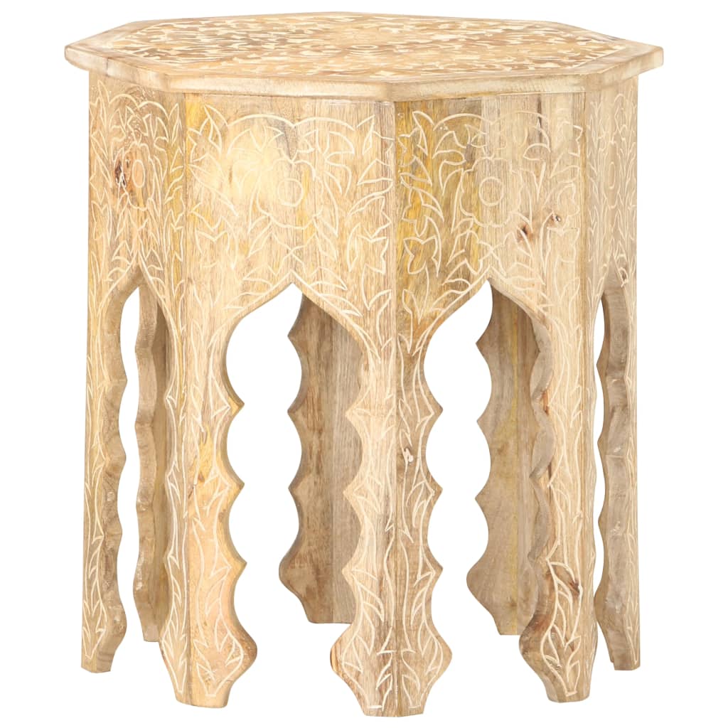 vidaXL Beistelltisch Ø48 cm Massivholz Mango