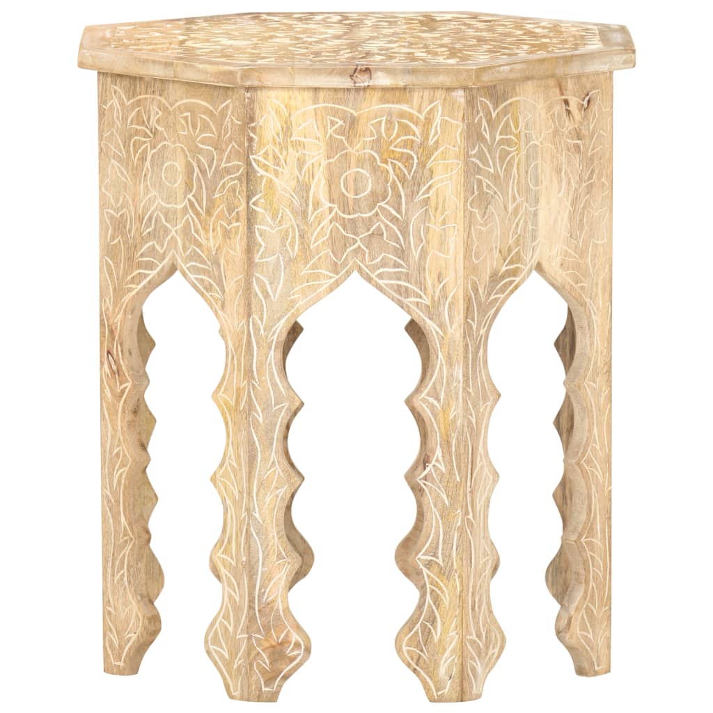 vidaXL Beistelltisch Ø48 cm Massivholz Mango
