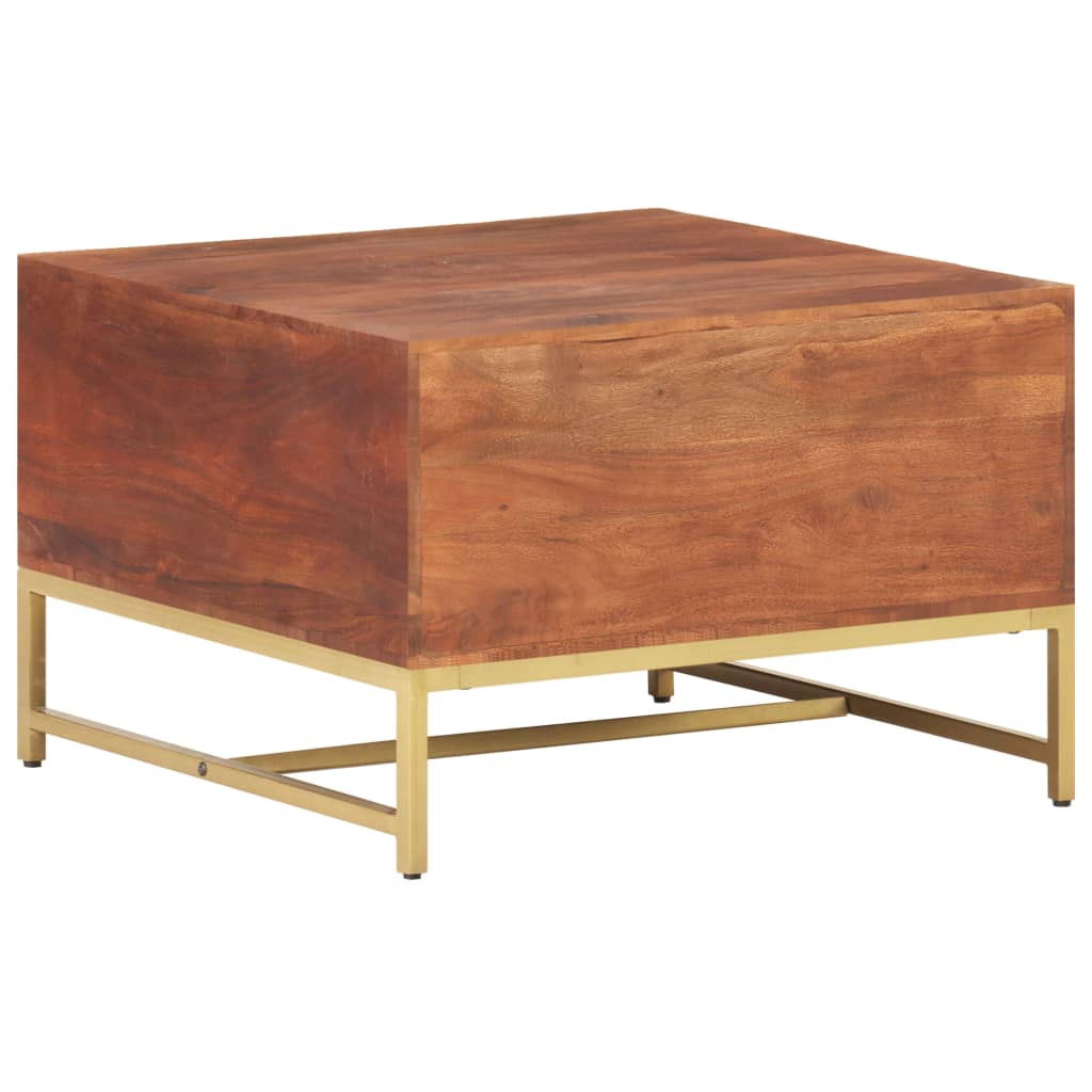 vidaXL Couchtisch Honigbraun 67x67x45 cm Akazie Massivholz