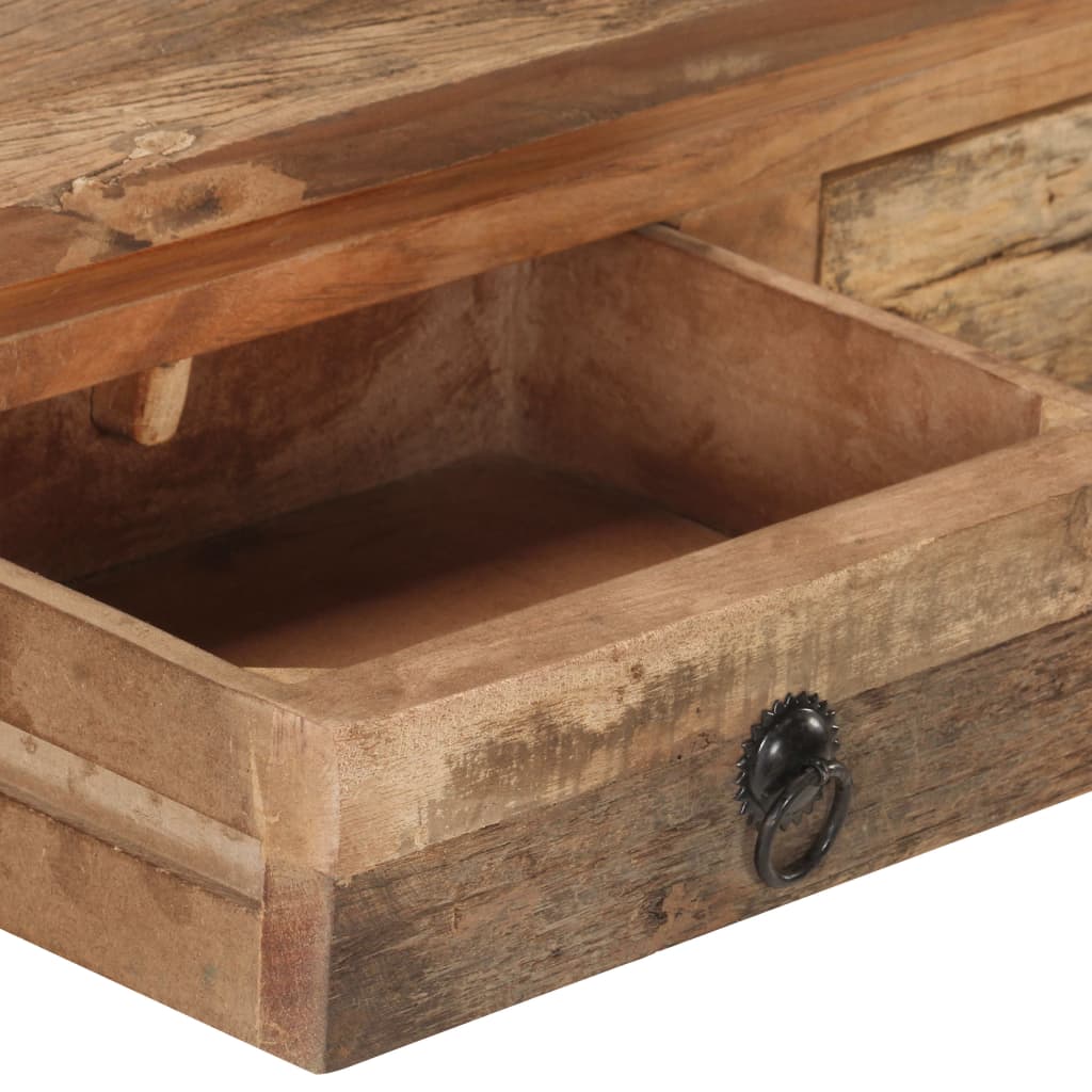 vidaXL Konsolentisch 90,5x30x75 cm Akazie und Recyceltes Massivholz