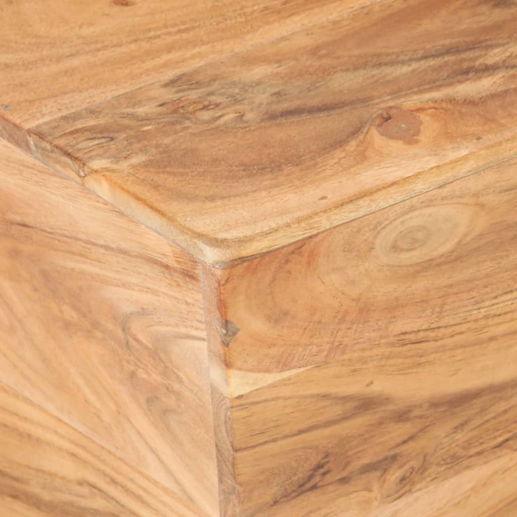 vidaXL Couchtisch V-Form 66x66x30 cm Akazie Massivholz