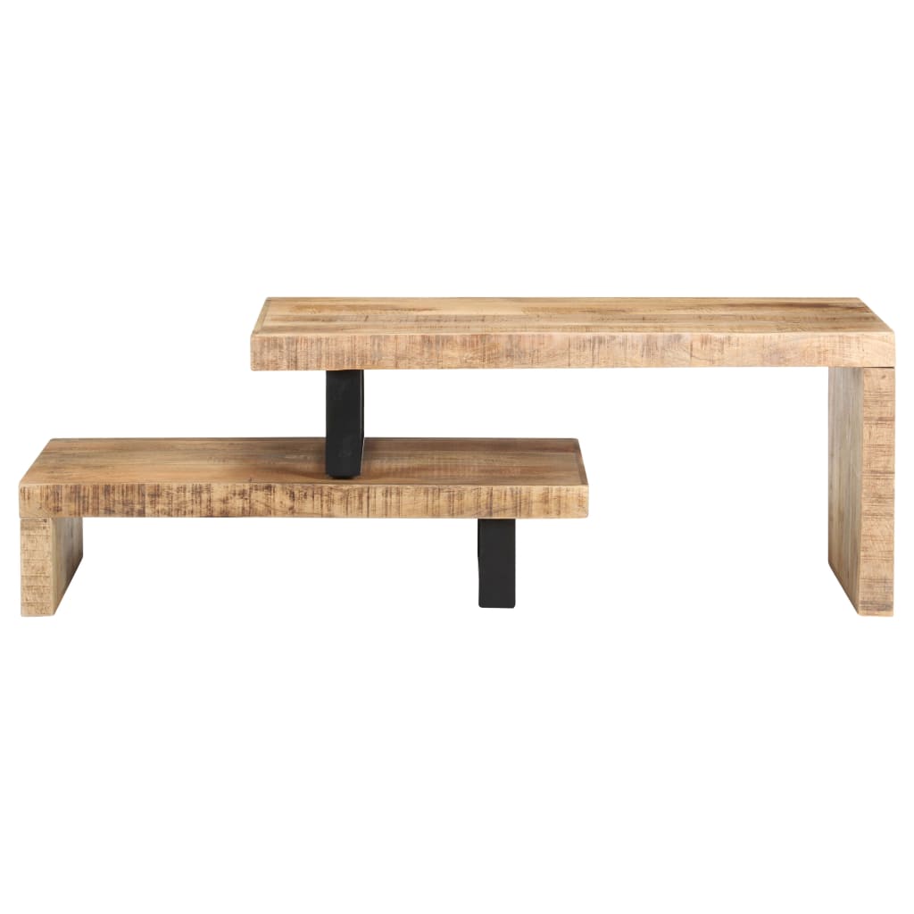 vidaXL 2-tlg. Couchtisch-Set Massivholz Mango