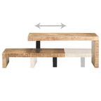 vidaXL 2-tlg. Couchtisch-Set Massivholz Mango