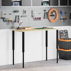 vidaXL Werkbankgestell Verstellbar 2 Stk. Metall 55x(69-95,5) cm