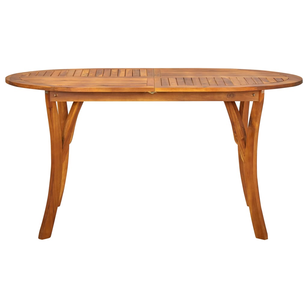 vidaXL Gartentisch 150x90x75 cm Akazie Massivholz