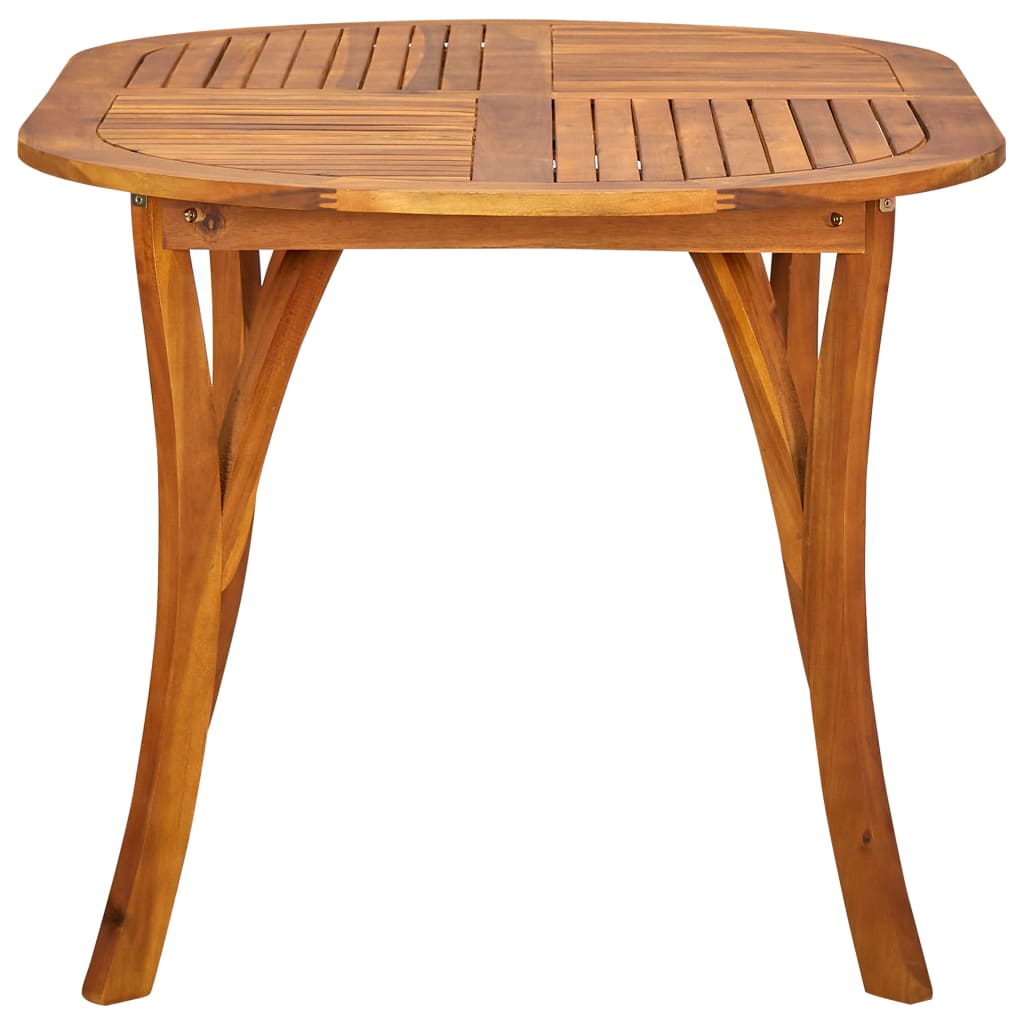vidaXL Gartentisch 150x90x75 cm Akazie Massivholz