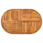 vidaXL Gartentisch 150x90x75 cm Akazie Massivholz