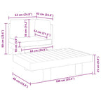 vidaXL 2-tlg. Garten-Lounge-Set mit Cremeweißen Kissen Akazienholz