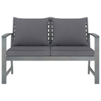 vidaXL 4-tlg. Garten-Lounge-Set mit Auflagen Massivholz Akazie