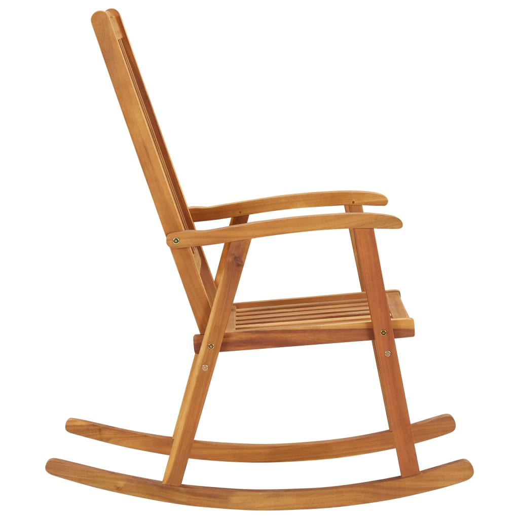 vidaXL Schaukelstuhl Massivholz Akazie