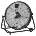 vidaXL Trommelventilator Industriell 60 cm 172,5 W Schwarz