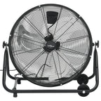vidaXL Trommelventilator Industriell 60 cm 172,5 W Schwarz
