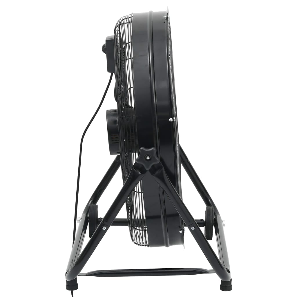 vidaXL Trommelventilator Industriell 60 cm 172,5 W Schwarz