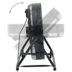 vidaXL Trommelventilator Industriell 60 cm 172,5 W Schwarz