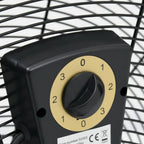 vidaXL Trommelventilator Industriell 60 cm 172,5 W Schwarz
