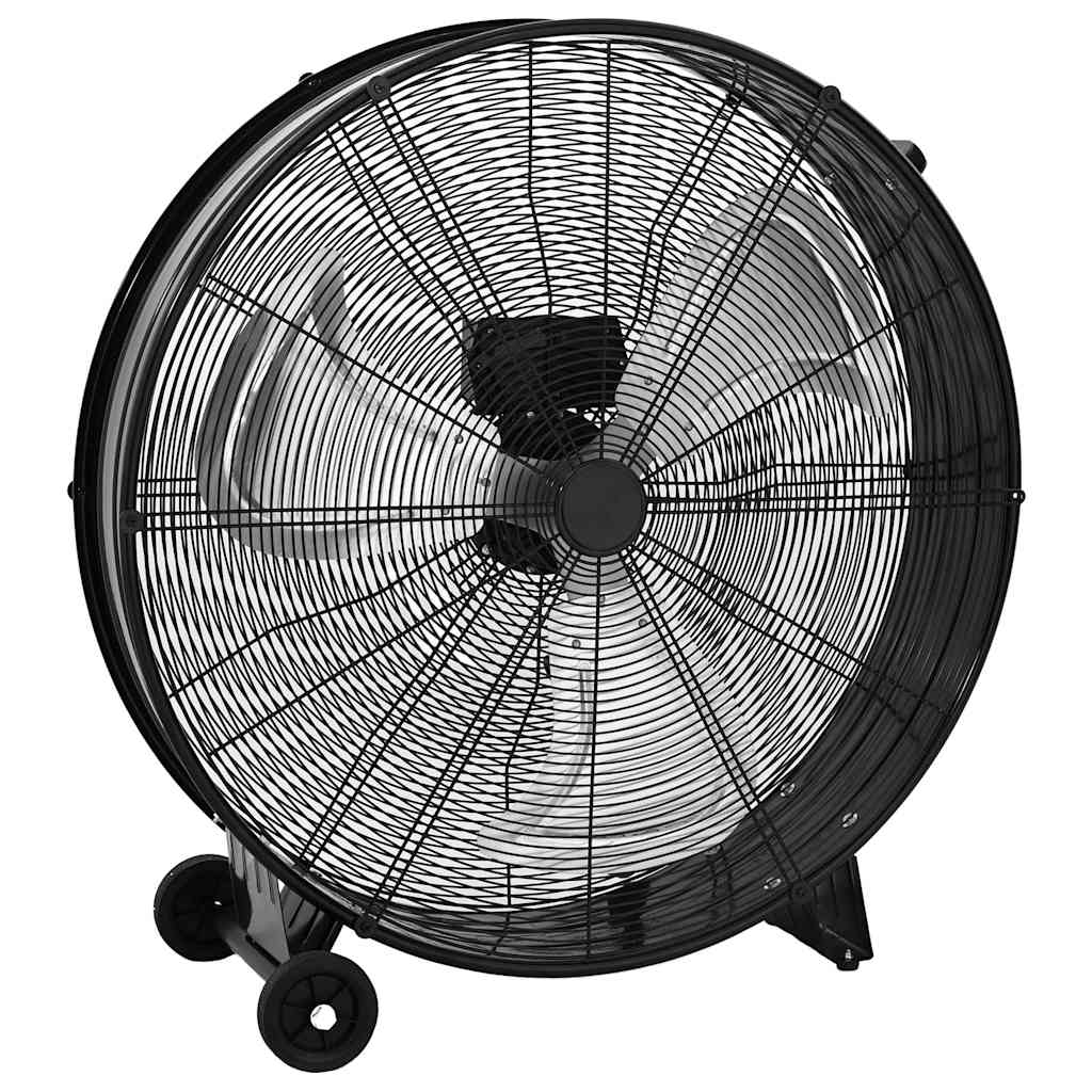 vidaXL Trommelventilator Industriell 77 cm 187,7 W Schwarz