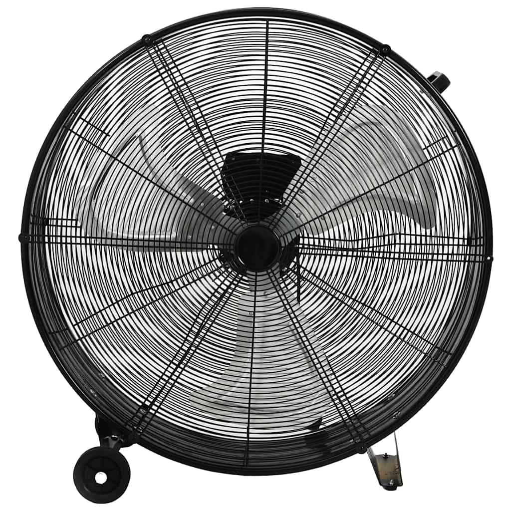 vidaXL Trommelventilator Industriell 77 cm 187,7 W Schwarz