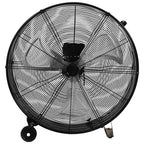 vidaXL Trommelventilator Industriell 77 cm 187,7 W Schwarz