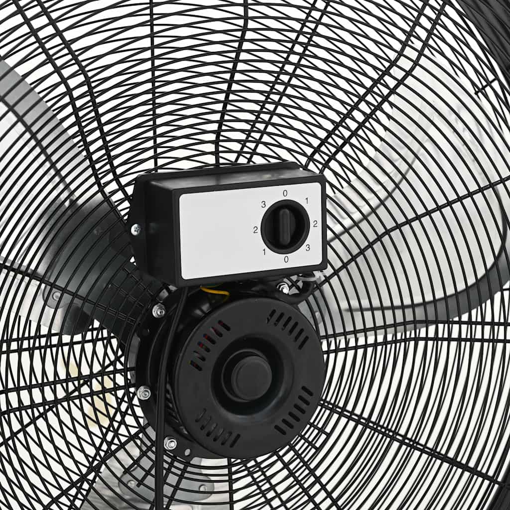 vidaXL Trommelventilator Industriell 77 cm 187,7 W Schwarz