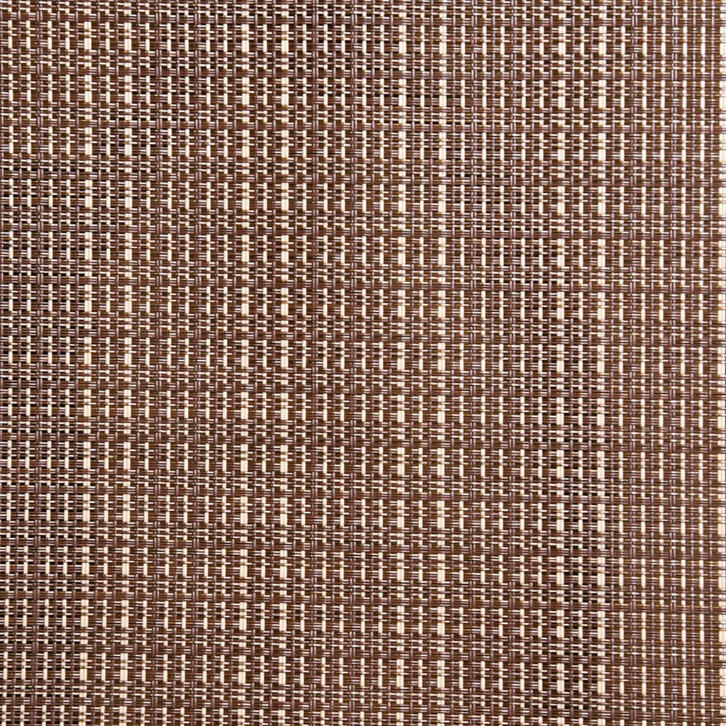 vidaXL Garten-Drehstühle 2 Stk. Textilene und Stahl Braun