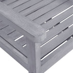 vidaXL Gartenstühle 4 Stk. Massivholz Akazie Grau