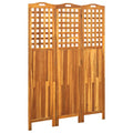 vidaXL 3-teiliger Raumteiler 121x2x170 cm Akazie Massivholz