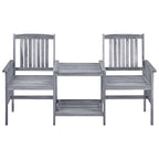 vidaXL Gartenstühle mit Teetisch 159x61x92 cm Massivholz Akazie