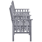 vidaXL Gartenstühle mit Teetisch 159x61x92 cm Massivholz Akazie