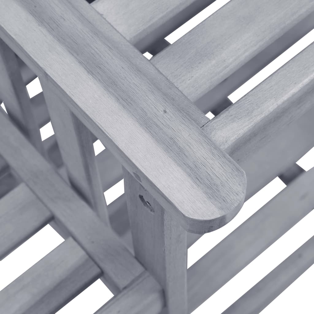 vidaXL Gartenstühle mit Teetisch 159x61x92 cm Massivholz Akazie