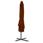 vidaXL Sonnenschirm mit Stahl-Mast 250x250x230 cm Terrakotta
