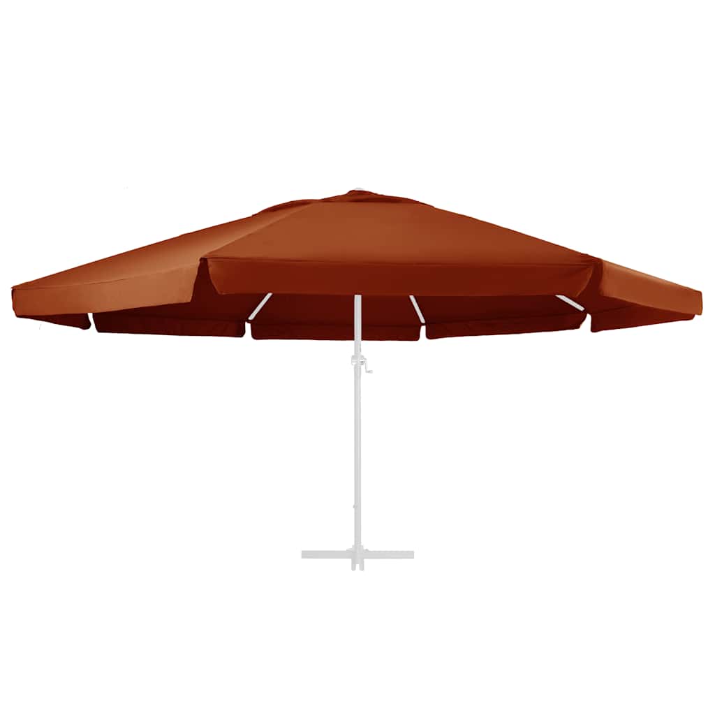 vidaXL Ersatzbezug für Sonnenschirm Terracotta-Rot 610 cm