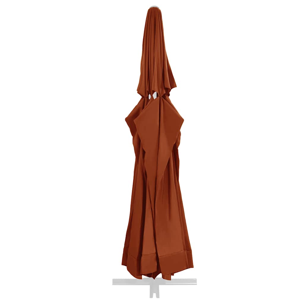 vidaXL Ersatzbezug für Sonnenschirm Terracotta-Rot 610 cm